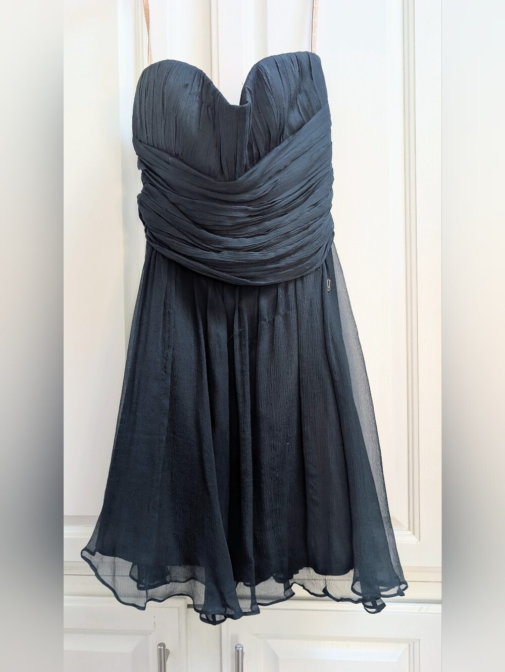 Galliano Strapless Dress • 100% Silk • Made In Italy